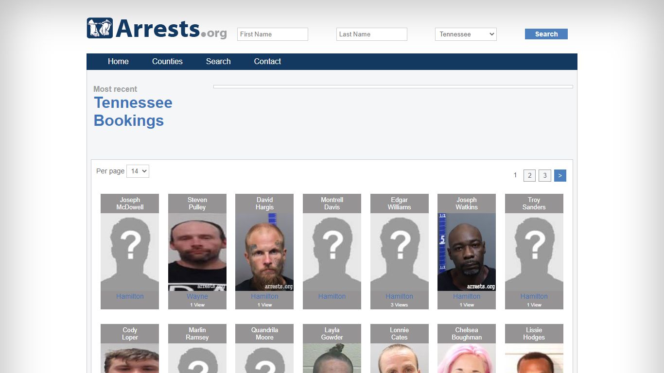 Tennessee Arrests and Inmate Search